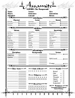 WOD - Vampire - The Masquerade - Character Sheet - Tremere by Zoltán Németh  - Issuu