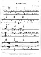 Michelle Branch Everywhere Sheet Music in Db Major (transposable) -  Download & Print - SKU: MN0204182